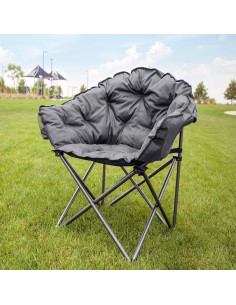 Silla de Patio Plegable MacSports C932S-129 con Cojín Gris 2