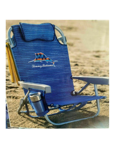 Silla de Playa Plegable Tommy Bahama Bahama Azul 5 Posiciones