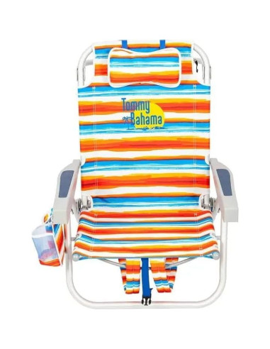 Silla de Playa Plegable Tommy Bahama Bahama Azul 5 Posiciones