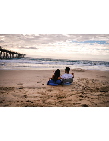 Silla Plegable Stansport Go Anywhere Azul - Respaldo Reclinable