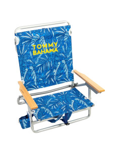 Silla de Playa Plegable Tommy Bahama 5 Posiciones Azul