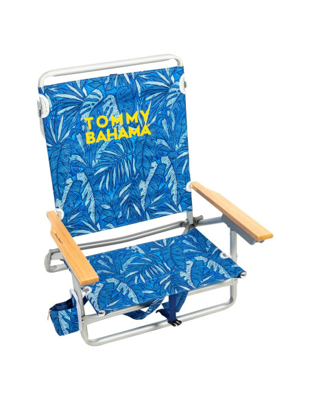 Silla de Playa Plegable Tommy Bahama 5 Posiciones Azul