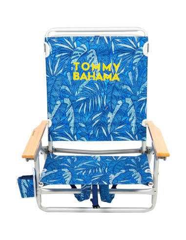 Silla de Playa Plegable Tommy Bahama 5 Posiciones Azul