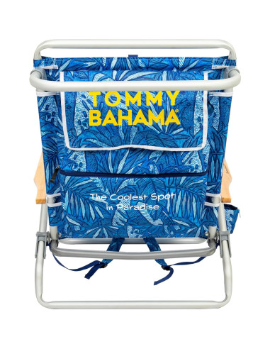Silla de Playa Plegable Tommy Bahama 5 Posiciones Azul