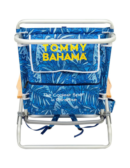 Silla de Playa Plegable Tommy Bahama 5 Posiciones Azul