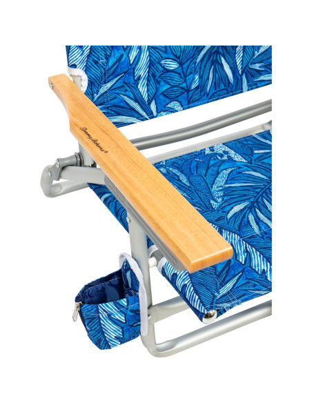 Silla de Playa Plegable Tommy Bahama 5 Posiciones Azul