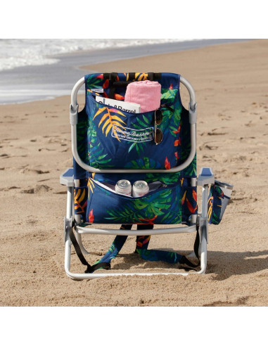 Silla de Playa Tommy Bahama 5 Posiciones Aluminio Verde