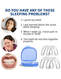 Protector Bucal Nocturno Hengulus para Rechinar Dientes - 4 Pzs 2