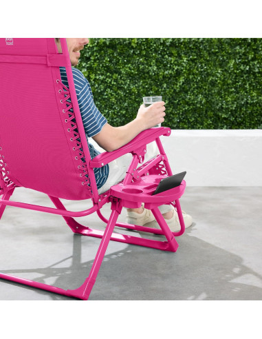 Silla de Patio Plegable Mejor Opción Productos Rosa Brillante