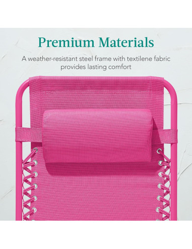 Silla de Patio Plegable Mejor Opción Productos Rosa Brillante