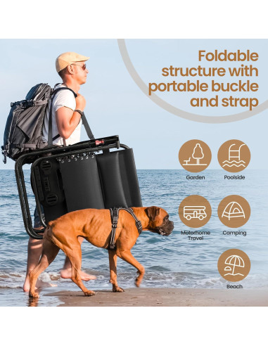 Sillas de Lounge Plegables Yaheetech Gravedad Cero con Cojines - Juego de 2