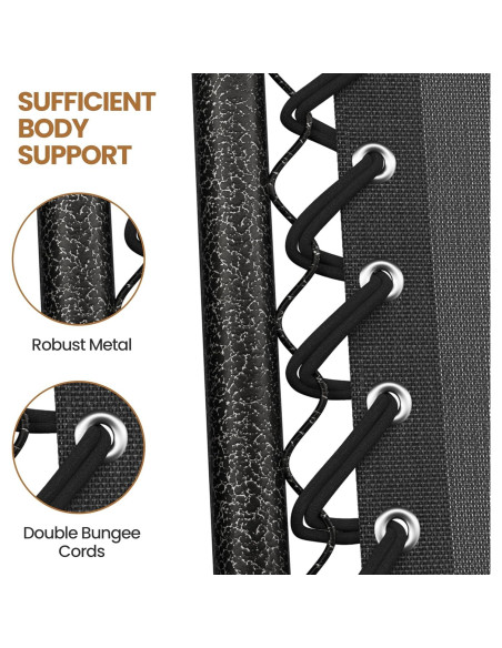 Sillas de Lounge Plegables Yaheetech Gravedad Cero con Cojines - Juego de 2