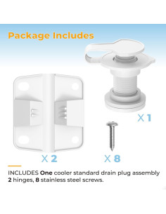 Kit de Repuesto para Nevera Coleman Xtreme - Bisagras y Tapón 2