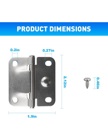 Bisagras de Acero Inoxidable GEAIN para Cooler Coleman - 2 Unidades