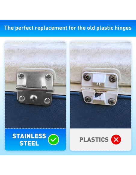 Bisagras de Acero Inoxidable GEAIN para Cooler Coleman - 2 Unidades
