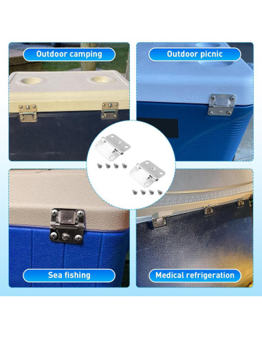 Bisagras de Acero Inoxidable GEAIN para Cooler Coleman - 2 Unidades