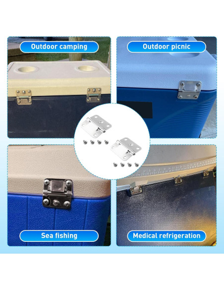 Bisagras de Acero Inoxidable GEAIN para Cooler Coleman - 2 Unidades