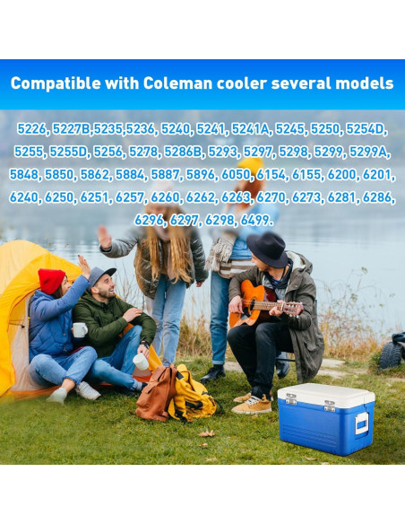 Bisagras de Acero Inoxidable GEAIN para Cooler Coleman - 2 Unidades