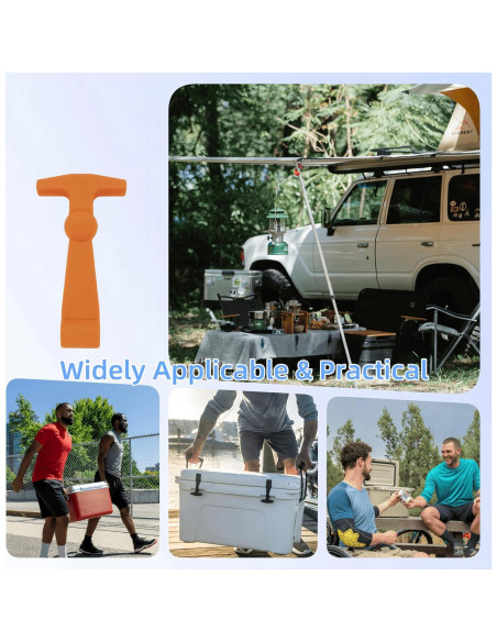 4 Ganchos de Caucho FUREHON para Nevera YETI y RTIC - Alta Resistencia