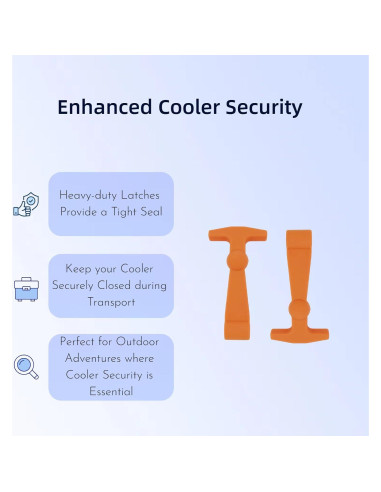 4 Ganchos de Caucho FUREHON para Nevera YETI y RTIC - Alta Resistencia