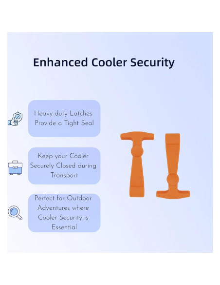 4 Ganchos de Caucho FUREHON para Nevera YETI y RTIC - Alta Resistencia