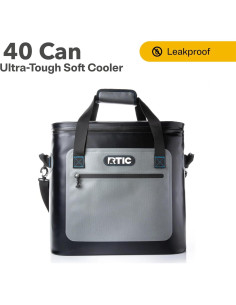 Cooler Blando RTIC 40 Latas Aislado Flotante Azul Gris 2
