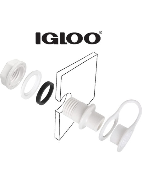Tapón de Drenaje Igloo Triple Clic para Enfriadores 2.22 cm