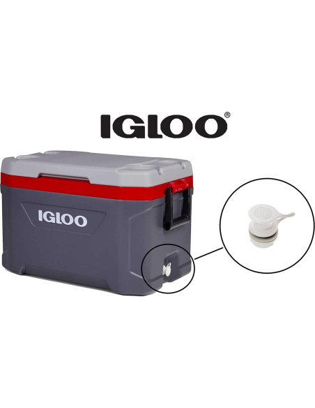 Tapón de Drenaje Igloo Triple Clic para Enfriadores 2.22 cm