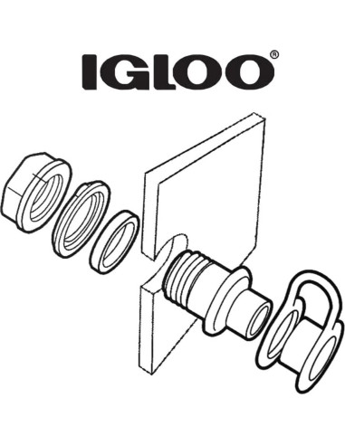 Tapón de Drenaje Igloo Triple Clic para Enfriadores 2.22 cm