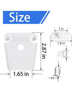 Juego de Bisagras y Pestillos para Enfriador Igloo - 3 Bisagras y 2 Pestillos 2
