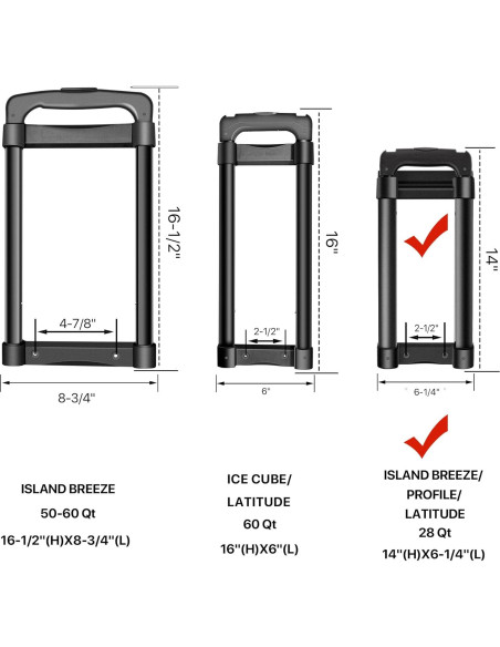 Mango Telescópico LBB-Parts para Enfriadores 28-54 Qt