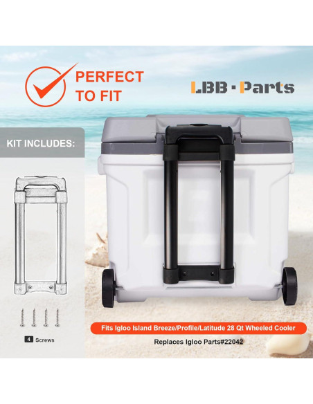 Mango Telescópico LBB-Parts para Enfriadores 28-54 Qt