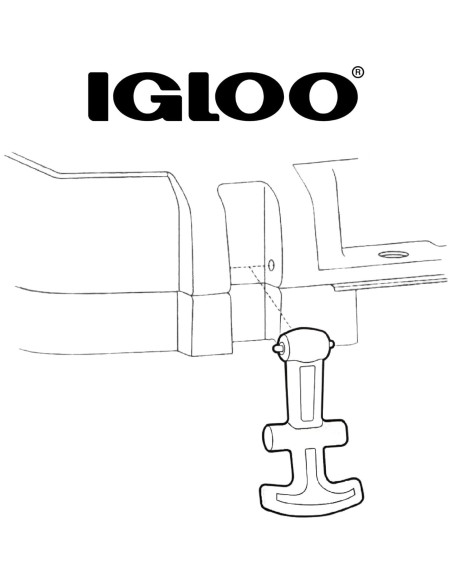 Cierre T-handle Igloo para neveras BMX y Overland 25-72 Qt