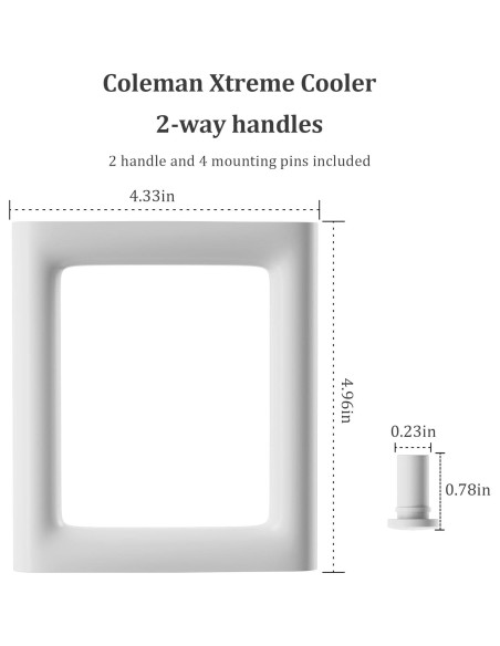 Mango de Repuesto para Cooler Coleman LBB-Parts - 2 Piezas