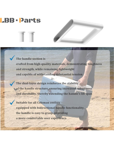Mango de Repuesto para Cooler Coleman LBB-Parts - 2 Piezas