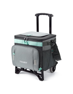 Nevera Rodante TOURIT 30L Aislada con Ruedas para Camping