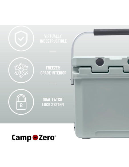 Enfriador Portátil CAMP-ZERO 12L Sage con Portavasos