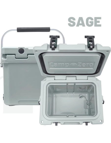 Enfriador Portátil CAMP-ZERO 12L Sage con Portavasos