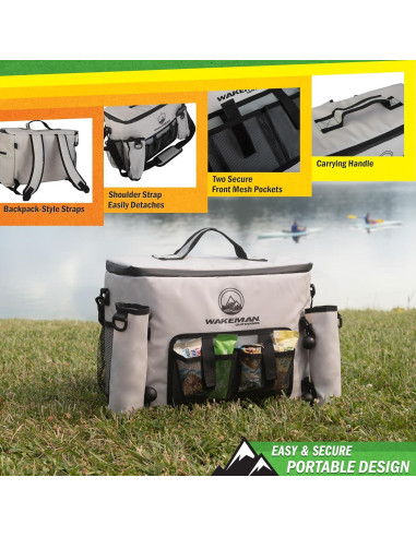 Nevera de Kayak Wakeman 18L Aislada Resistente al Agua