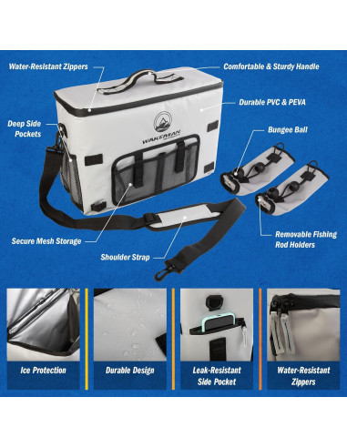 Nevera de Kayak Wakeman 18L Aislada Resistente al Agua