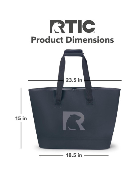 Bolsa Tote Ultra Resistente RTIC Impermeable 47x60x38cm Marino