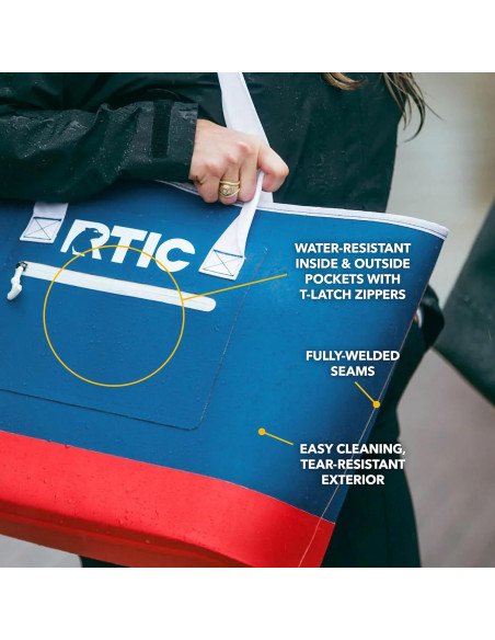 Bolsa Tote Ultra Resistente RTIC Impermeable 47x60x38cm Marino