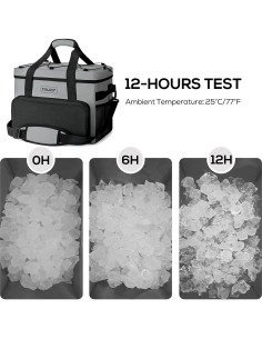 Bolsa Térmica Portátil TOURIT 32L Aislada Impermeable Gris 2