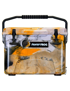Enfriador Aislado Frosted Frog 20qt Camo Naranja