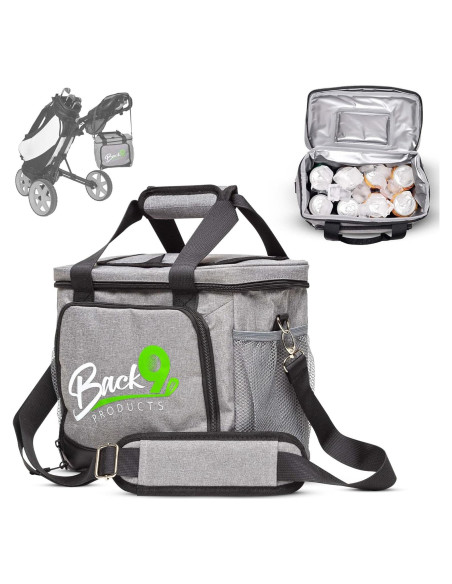 Bolsa de Enfriamiento Aislada BACK9 Products 12 Latas Gris