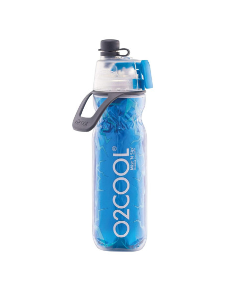Botella Aislada O2COOL Mist 'N Sip 591 ml Azul Craquelado
