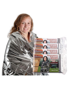 Manta de Emergencia Mylar Grizzly Gear 4 Paquete 213x132 cm