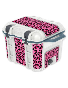 Piel de Vinilo MightySkins para Enfriador OtterBox 25 qt - Leopardo Rosa
