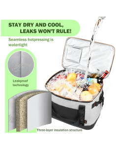 Bolsa Térmica Grande Tirrinia 48 Latas Aislada Impermeable 2