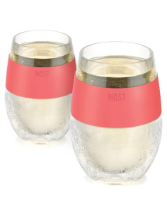 Conjunto de 2 Copas de Vino Aisladas Host Coral 250 ml
